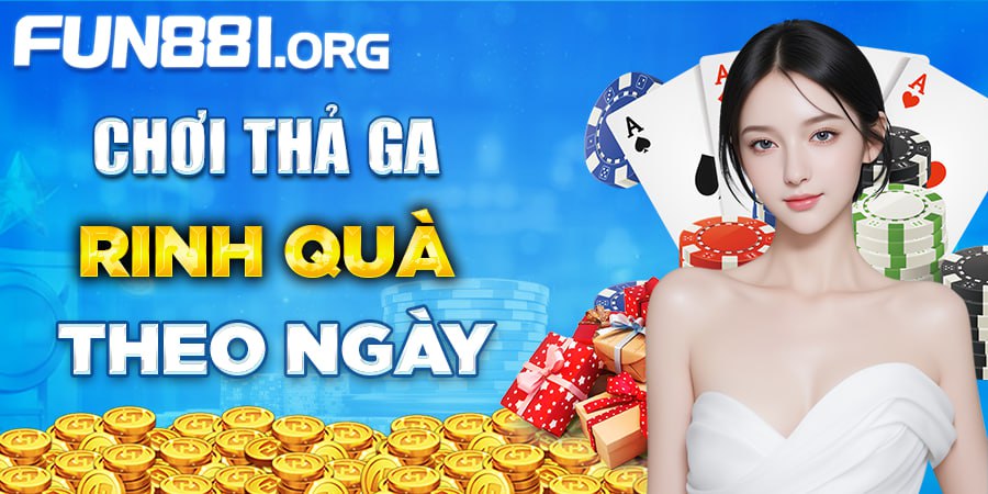 Banner fun881.org - chơi thả ga - rinh quà theo ngày